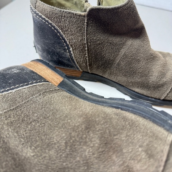 SOREL Leather Major Low Ankle Fossil Brown Boots Size 8 - Picture 12 of 14